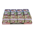 Square tin box, Chrismtas,