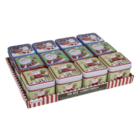 Square tin box, Chrismtas,