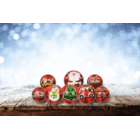 Squeeze ball, Santa's Crew, 6 cm, 4 assorted,