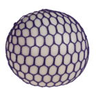 Squeeze-Ball im Netz, Regenbogen, ca. 7 cm,