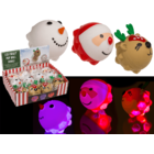 Squeeze-Pops, Xmas, avec LED, 3 x LR41 incluses