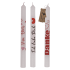 Stick candle with german wording,