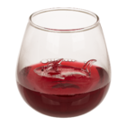Stielloses Weinglas, Hai, ca. 7,5 x 10,5 cm,