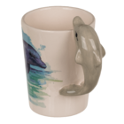 Stoneware mug,Dolphin,11 x 8,5 cm,300 ml