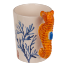 Stoneware mug,Seahorse,11 x 8,5 cm,300 ml,