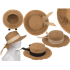 Straw Hat with ribbon. basic chic,