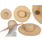 Straw Hat with ribbon, Elegant Chic,