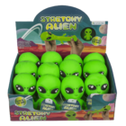 Stretchy Alien, Glow in the Dark, 8 x 12 x 6 cm,