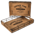 Tableau en bois/métal, Vintage Home,