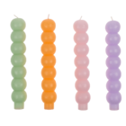 Taper candle. Bubble, pastel,
