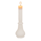Taper candle with wax base, classic chic,