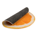Tapis déco, Orange, D: env. 80 cm,