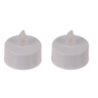 Tealight with warm white flickering LED,