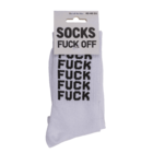 Tennis-Socken, Fuck Off, Größe 42-46,