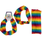 Textile Hair Ribbon, Rainbow,