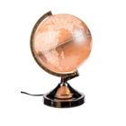 Tisch-Leuchte, Globus, H: ca. 31 cm,