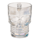Trinkglas, Totenkopf, ca. 9,3 x 7 x 12,5 cm,