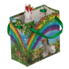 Unicornio, en bolsa de papel arco iris