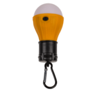 Universal camping lamp, with carabiner hook,