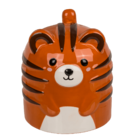 Upside Down Mug, Tiger, ca. 12 x 14 cm, dolomite,
