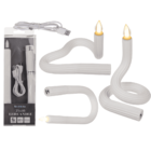 Vela LED blanca flexible de silicona