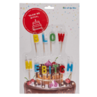 Velas de cumpleaños, "Blow me Bitch"/