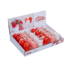 Velas en forma de rosa, 3 colores,