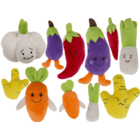 Verduras de peluche, X cm