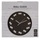 Wall clock, Dices, D: ca. 30,5 cm,