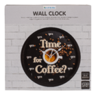 Wall clock, Time for Coffee, D: ca. 29 cm,