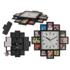 Wall clock with 12 photo frames,