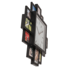 Wall clock with 12 photo frames,