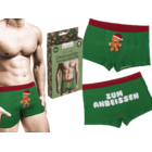 Weihnachts-Boxershorts, Zum Anbeissen,