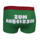 Weihnachts-Boxershorts, Zum Anbeissen,