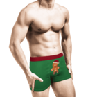 Weihnachts-Boxershorts, Zum Anbeissen,