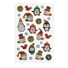 Weihnachts-Soft-Sticker-Set, Bogengröße 14 x 25 cm