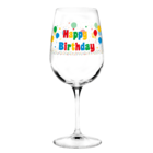 Weinglas, Happy Birthday,