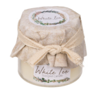 Weiße Duftkerze mit Naturwachs (White Tea,