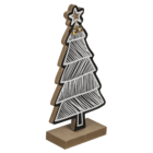 White/black colored wooden tree,