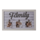 White coloured wooden frame, Family,