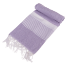 White/lavender coloured Fouta Towel (for sauna &,