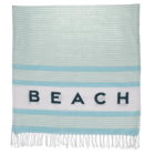 White/turquoise/blue coloured Fouta Towel, Beach,
