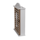 White wooden key box,