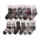 Woman comfort sock, Black & grey,