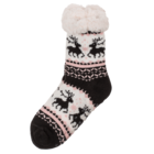 Woman comfort sock, Black & grey,