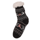 Woman comfort sock, Black & grey,