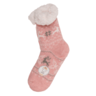 Women comfort socks, Reindeer & Ice Flower,
