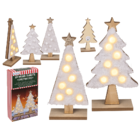 Wooden silhouette, Christmas Tree, with LED