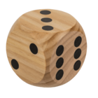 Wooden dice,