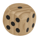 Wooden dice,